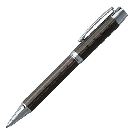 Dark Chrome-Plated Bold Ballpoint Pen