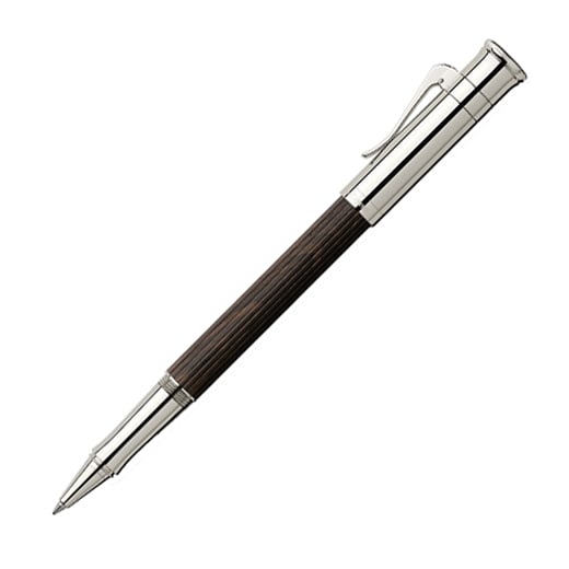 Classic Grenadilla Wood and Platinum-Plated Rollerball Pen