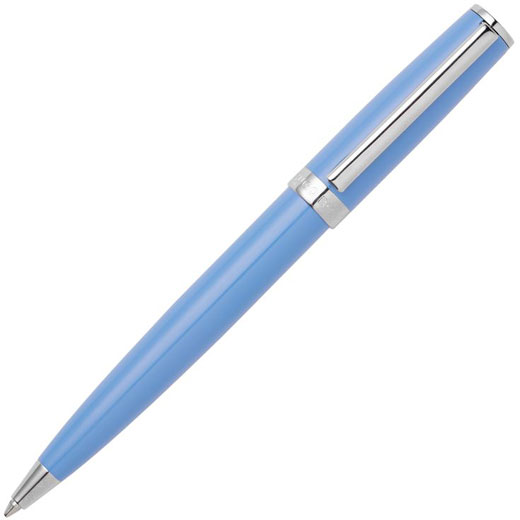 Gear Icon Light Blue Ballpoint Pen