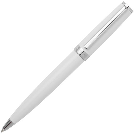 Gear Icon White Ballpoint Pen