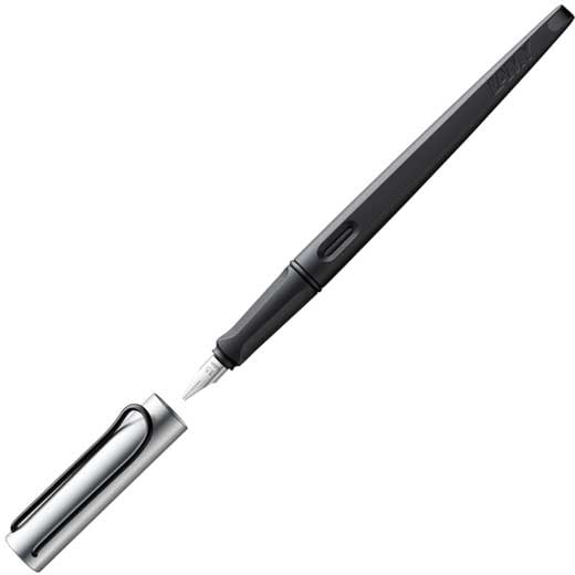 Joy 1.9 mm Black & Aluminium Calligraphy Fountain Pen