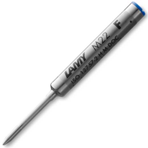 M22 F Blue Compact Ballpoint Pen Refill