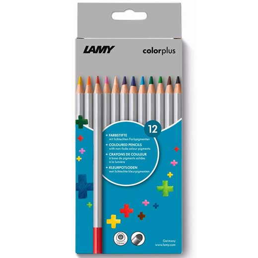 Pack of 12 Colourplus Pencils