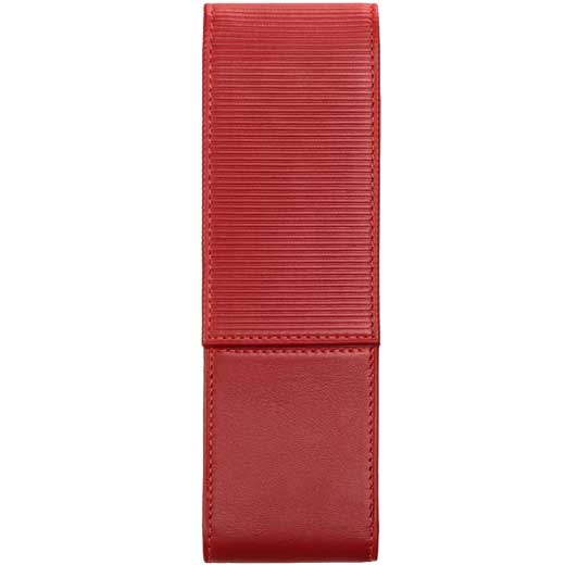 Nappa Leather A 315 Red 2 Pen Case