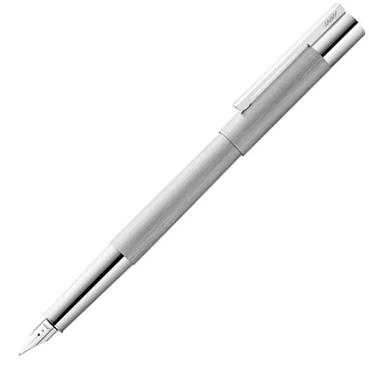 Scala Brushed Stainless Steel Fountain Pen