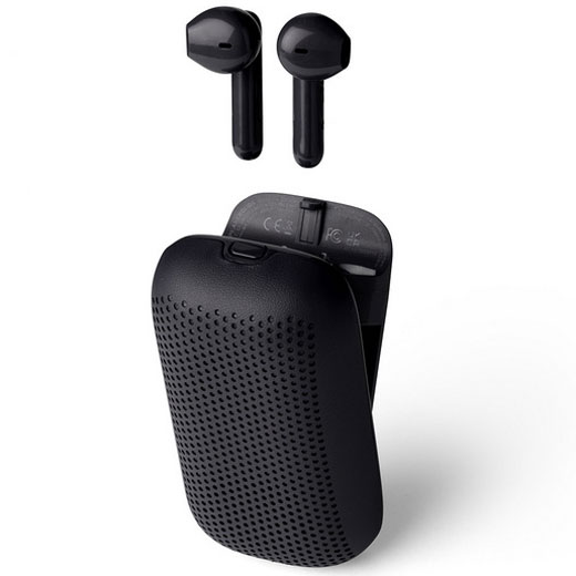 Black 2-in-1 Wireless Speakerbuds