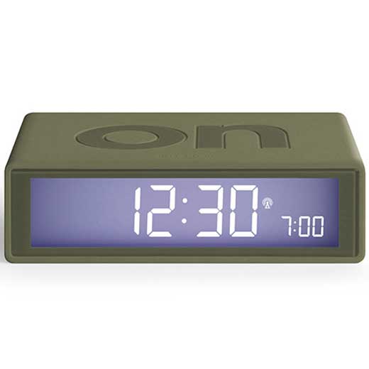 Khaki Flip+ Alarm Clock
