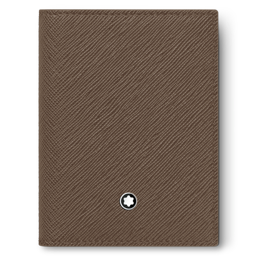 Brown Leather Sartorial Business Card Holder, 4CC