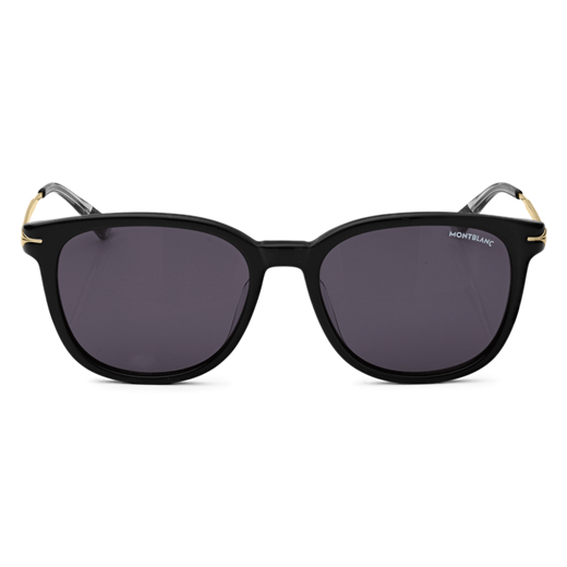 Black and Gold Round Sunglasses