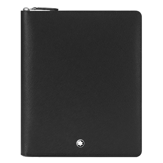 Sartorial A5 Notebook Holder Black Saffiano Leather