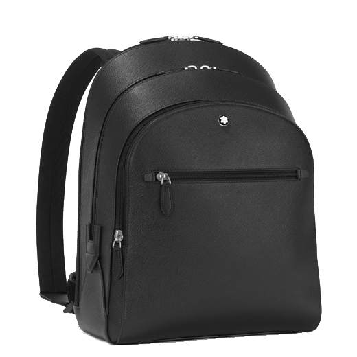 Sartorial Medium Backpack Black Saffiano Leather 