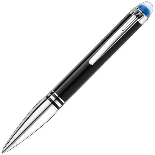 Doué Black and Stainless Steel StarWalker Ballpoint Pen