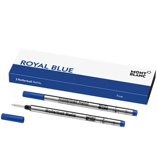 Royal Blue Fine Rollerball Pen Refills