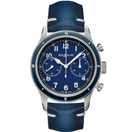 Blue Sfumato Automatic Chronograph 1858 Watch