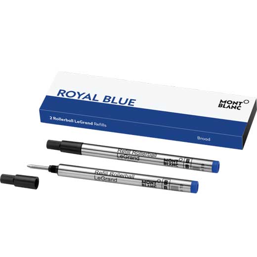 Royal Blue Broad LeGrand Rollerball Pen Refills
