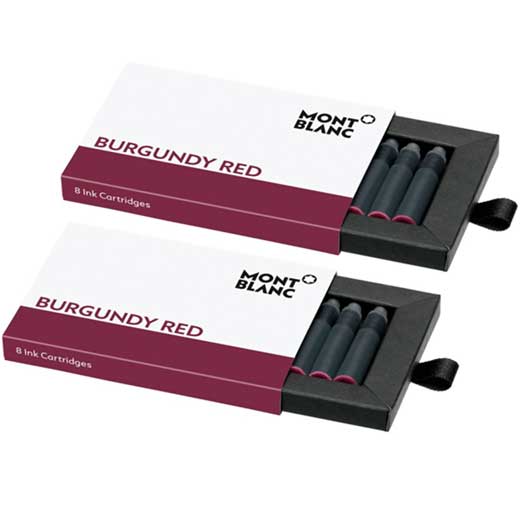 Burgundy Red 2 x 8 Ink Cartridge Packs