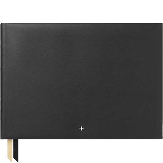 Fine Stationery Blank Black Guest Book #144