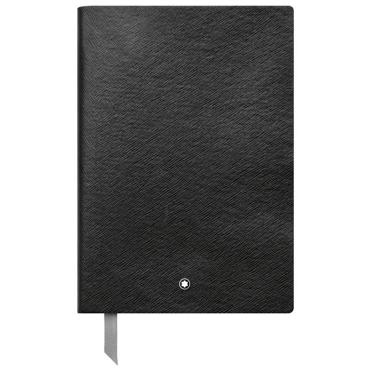 Fine Stationery Lined Black Notebook #146 A5