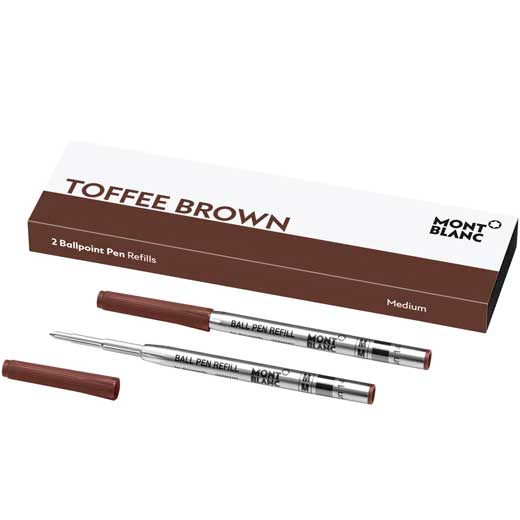 Toffee Brown Medium Ballpoint Pen Refills