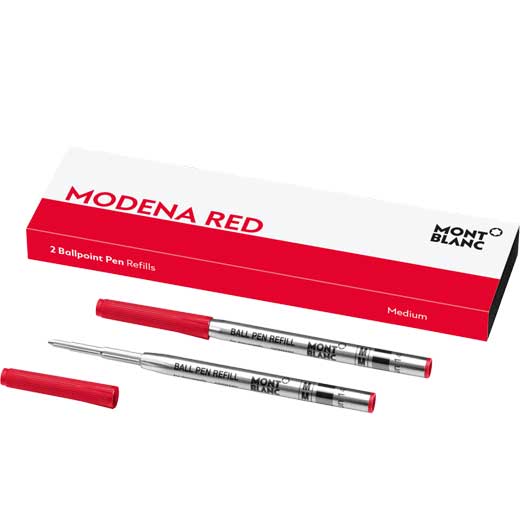 Modena Red Medium Ballpoint Pen Refills
