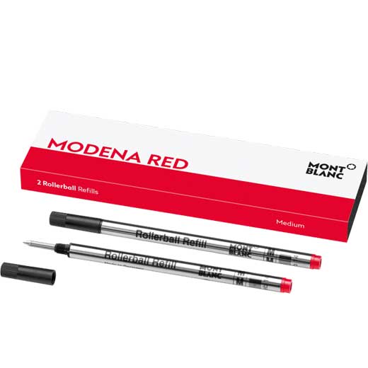 Modena Red Medium Rollerball Pen Refills