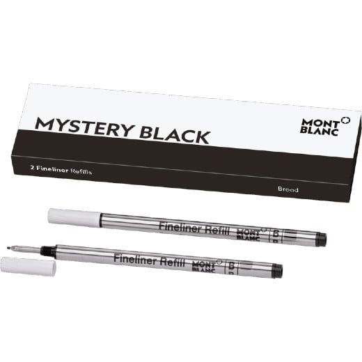 Mystery Black Broad Fineliner Pen Refills