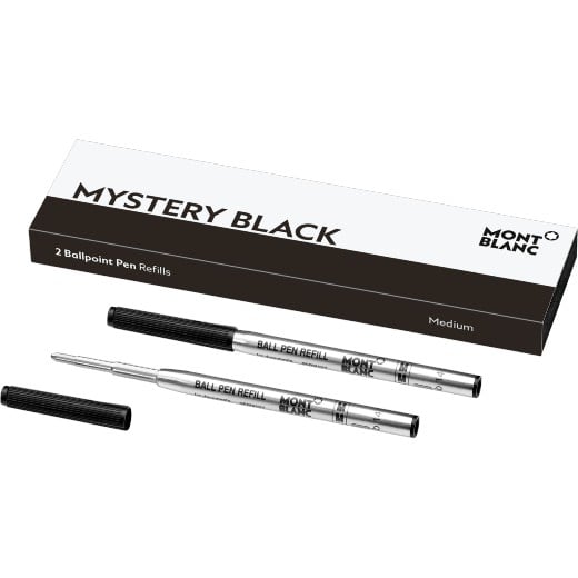 Mystery Black Medium Ballpoint Pen Refills