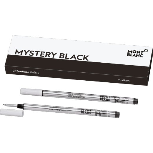 Mystery Black Medium Fineliner Pen Refills