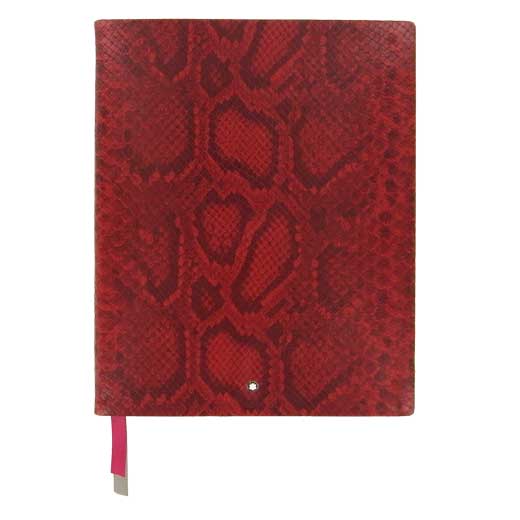 Fine Stationery Mock Python Cayenne Lined Notebook #149