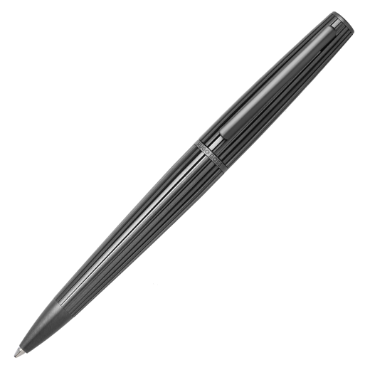 Nitor Brass Ballpoint Pen Gunmetal Pinstripe
