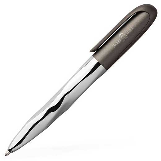 Nice Pen, Metallic Grey and Stainless Steel Ballpoint Pen
