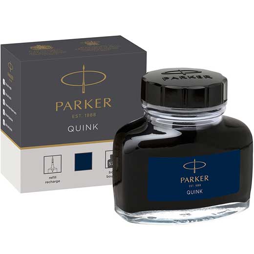 Blue/Black Quink 57ml Ink Bottle