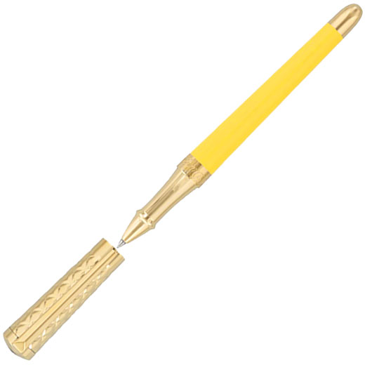 Vanilla Yellow Liberté Spring Series Rollerball Pen