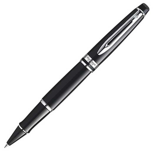 Expert, Black Lacquer with Chrome Trim Rollerball Pen