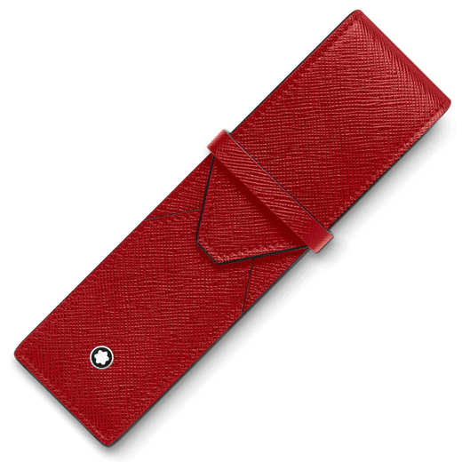 Sartorial Red Leather 2 Pen Pouch