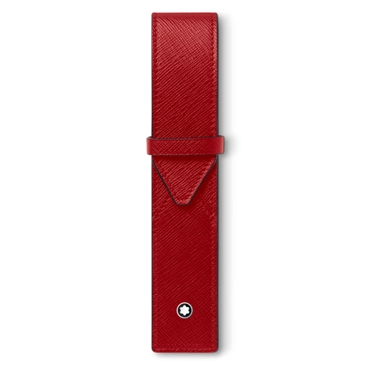 Sartorial Pen Pouch Red Saffiano Leather