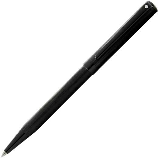 PVD Matte Black Intensity Ballpoint Pen with Engraved Pattern