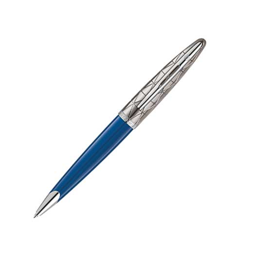 Carene, Blue Lacquer with Gunmetal Ballpoint Pen